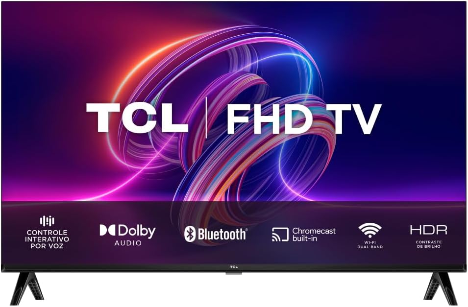 Smart TV TCL 40 Polegadas LED Full HD S5400A Android TV WiFi Bluetooth Google Assistente 40S5400A